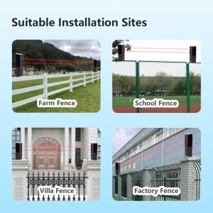 Meian Dual-beam Infrared Sensor 100M Wired Barrier Detector Infrared Beam Detector 8 Frequency Conversion Digital Display