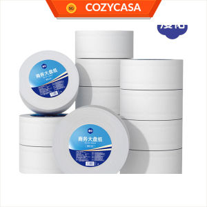【COZYCASA】【6 Rolls/Box】Manhua Jumbo Roll Toilet Paper 380g/For Public & Commercial Use/4-Ply Flushable