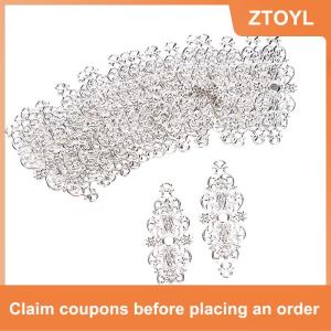 【ZTOYL】 20 cái đầu nối hoa Filigree đồ trang trí thủ công tự làm đồ trang sức