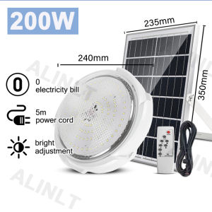 Ceiling Solar Light LED Solar Lamp Indoor With Remote Control Waterproof 30-400 Watts Bedroom Balcony Corridor ALINLT