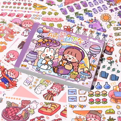 50 Stickers sổ sticker sitker trang trí sổ tay sicker cute hình dán công chúa