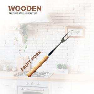 Locaupin Cutlery Set Utensils Wooden Handle High Quality Stainless Steel Tableware Set  Minimalist Dinnerware