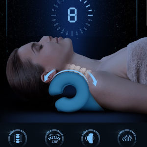 Cervical Neck Traction Support Massage Pillow Gravity Pillow C-Rest Pain Relief Back Stretching Relax Neck Correct Massager