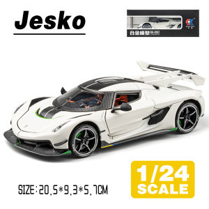 LEO 1:24 Koenigsegg Jesko Supercar Metal Diecast Alloy Toy Car Model Trucks For Kids Toys Vehicles Hobbies Collectio
