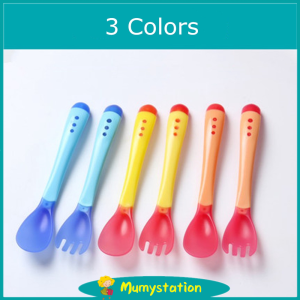 1PCS Sendok Suhu Bayi - Baby Temperature changing Spoon and Fork