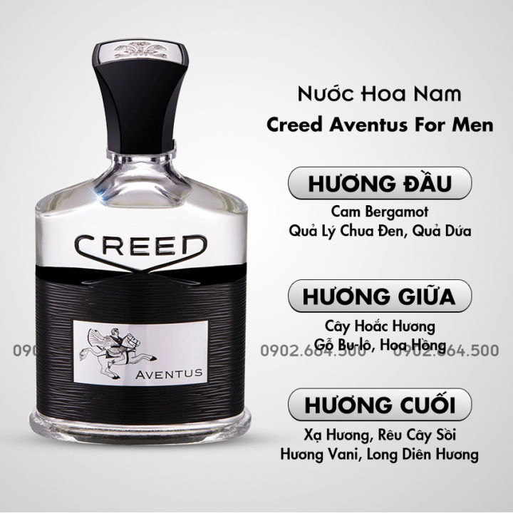Nước Creed Aventus For Men EDP - Nước Hoa Nam Với Mùi Hương Ấm Áp, Hiện Đại, Cho Phái Mạnh Tự Tin