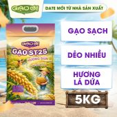 Gạo ST25 Hương Sữa Gạo Ơi Túi 5kg - Chính Hãng Gạo Thơm Ngon Dẻo Nhiều
