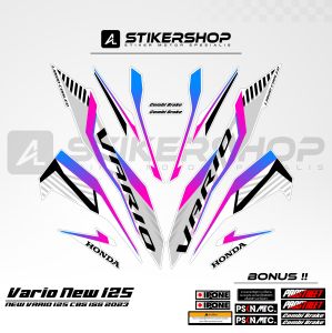 STIKER STRPING NEW VARIO 125 - CBS 155 2022 - 2023 GRAFIS VARIASI 015