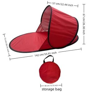 NEXTYOO Outdoor Pop Up Beach Tent Ultra Light Silver Coating Instant Sun Shade Shelter Portable Sunshade Camping Tent For 1 Person