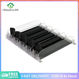 [Fast Delivery] Soda Can Dispenser for RefrigeratorSelf-Pushing Drink Organizer for Fridge Width Adjustable Fridge Organization Beer Pop Can Water Bottle Drink Dispenser for Fridge (3 Rows / 5 Rows)