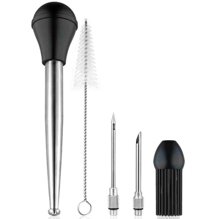  spvh food grade turkey baster syringe oil dropper meat injector set