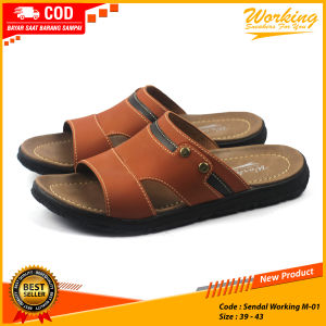 Sandal Slop Pria Dewasa Casual Working M01-M05 / Sendal Pria Keren Trendy 2024