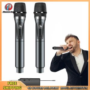 Winnereco Wireless Microphones for Singing and Public Speaking Cordless Dynamic Microphones with Adjustable Volume and High Fidelity
