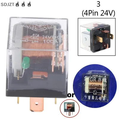 ZZ🔥🔥🔥 รีเลย์รถยนต์กันน้ำ12V/24V 100A 4Pin/5Pin มีรีเลย์ควบคุมรถ