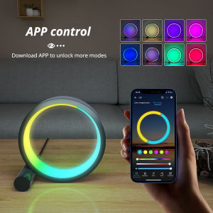 💥💥LED Night Light RGB Desk Lamp APP Music Rhythm Atmosphere Light Remote Control Dimming Game Desktop Bedroom Bar Live Broadcast