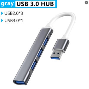 Hub USB 3.0 4 cổng tốc độ cao bộ chia đa năng bộ chuyển đổi OTG cho laptop PC
