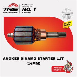 TRS angker dinamo kaisar nozomi dll gigi 11T diameter 14MM motor roda tiga