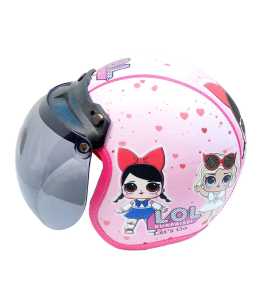 Helm Anak Bogo Cewek Karakter Boneka Model Kaca Bogo Usia 2-6 Tahun Terlaris