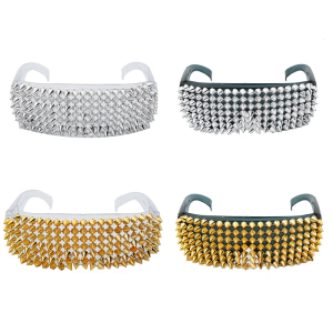 Kính mát mới lạ với đầy đủ Studded phổ biến chống nắng Kính mát cho kỳ nghỉ hàng ngày hiphop Dancing eyewears