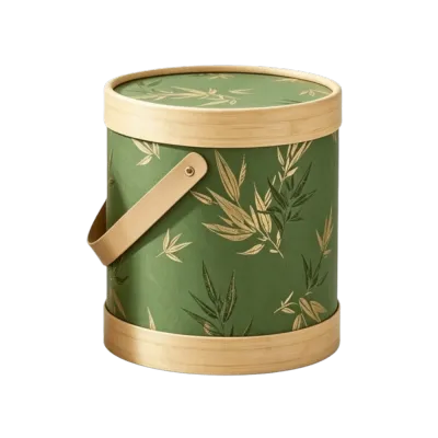 FLICKS Universal Mooncake Gift Box Portable Empty Gift Pail Box Luxury Reusable Mooncake Packaging Barrel Mid-Autumn Festival