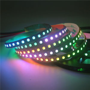 DC 5V แคบ4มม. 5มม. 8มม. WS2812B แถบไฟ Led WS2812 5050 3535 RGB แยกต่างหากแถบพิกเซล1M 2