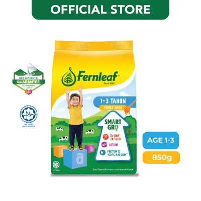 Fernleaf 1 - 3 years Baby Milk Formula Powder Plain 850g
