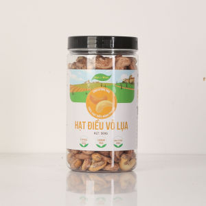 Hạt điều vỏ lụa Lets Nuts hủ 500g hạt to đầy bùi béo đồ ăn vặt sang trọng thích hợp trong mọi hoàn cảnh