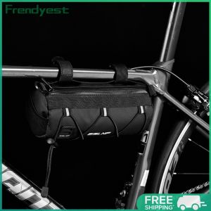 COD [Free Shipping] MTB Cycling Bag with Reflective Material Multi-pocket Bike Shoulder Pack for Outdoor Adventures