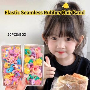 20/40Pcs Cute Hair Ring Girls Elastic Seamless Rubber Hair Band