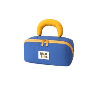ERYRG Partitioned Storage Cotton Candy Pillow Storage Bag Large Capacity Double Zipper Handheld Makeup Bag Multifunctional Anti-Splash Water Travel Toiletry Bag Travel
