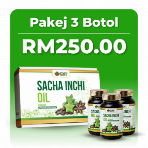 GNI Sacha Inchi Ustaz Hanafi Kapsul (3 Botol x 60 Kapsul)