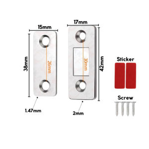 Magnetic Door Catch | Strong Magnetic Latch for Cabinet Closet and Door | Durable & Easy Installation Flash Hardware