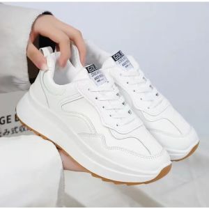 [COD] FAMEOY Womens Sneakers Running Shoes for Women Chunky Shoes for Women Korean‑Style White Low‑Cut Waterproof Platform Sneakers Fashion Casual Ladies Footwear