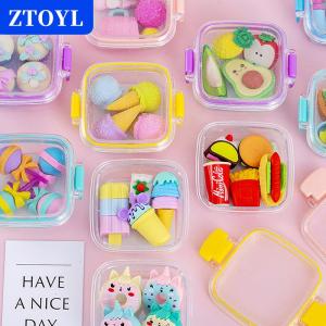 [COD] ZTOYL ชุดกล่องยางลบรูปกล่องใส่อาหารกลางวันสุดสร้างสรรค์ยางลบแบบนุ่มต่างๆยางลบดินสออุปกรณ์เครื่องเขียนสำหรับนักเรียนของขวัญรางวัลที่ยอดเยี่ยม