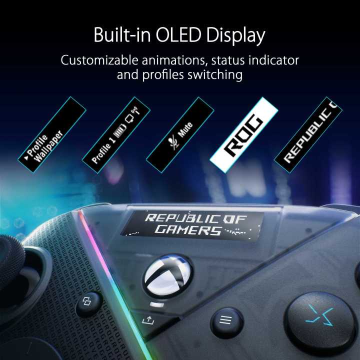 ASUS ROG Raikiri PRO Wireless Game Controller for PC and Laptop with ...