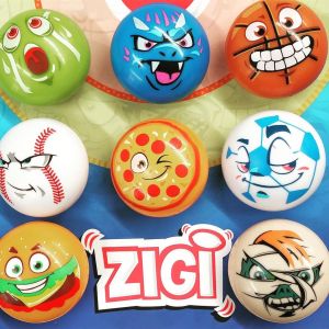 Zigi - Wiggle Wobble Flip & Roll Tactile Toy (Single Unit)