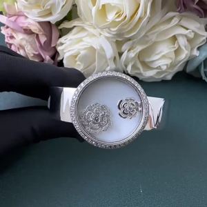 ZOCA Quality Brand Pure 925 Sterling Silver Flower Bangle For Women Wedding Jewelry Around Rivet Bangle
