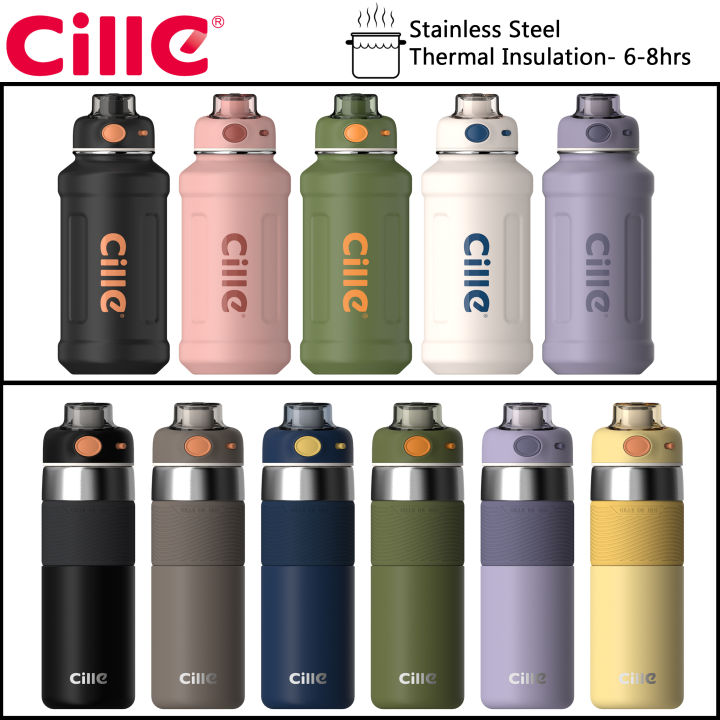 Cille 500ml/620ml/650ml/950ml Sport Leisure Stainless Steel Vacuum