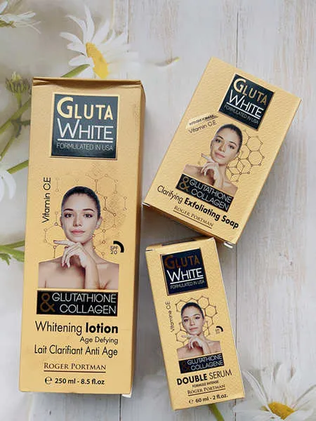 gluta white glutathione and collagene double serum Wiith & Collagen 60ml GLUTA WHITE (gwds) GLUTATHIONE and