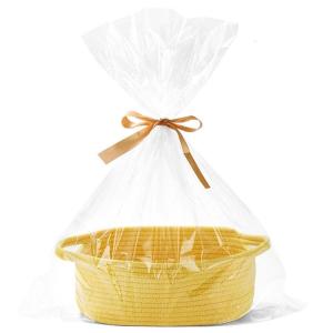 ตะกร้าเชือกแบบพกพาผ้าฝ้ายตะกร้าเก็บของผู้หญิงกว้างขวางพร้อมดีไซน์คลาสสิกเพื่อการจัดการสิ่งของอย่างง่ายดาย