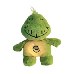 CREATIVE PAVILION Lông mềm mại Búp bê nhồi bông xanh lông xù Chức năng ánh sáng âm nhạc Giảm lo âu Búp bê thở phát sáng  Người bạn đồng hành Đồ chơi nhồi bông êm dịu Quà tặng trẻ em