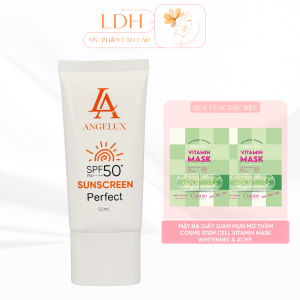 Kem chống nắng chữa lành angelux - Căng Bóng Nâng Tone Kiềm Dầu SPF 50+ - Hàng Chính Hãng