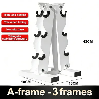 Dumbbell Rack 3-Layer Dumbbell Stand Heavy-Duty Dumbbell Storage Rack Space-Saving Dumbbell Holder for Home Gym Organizer