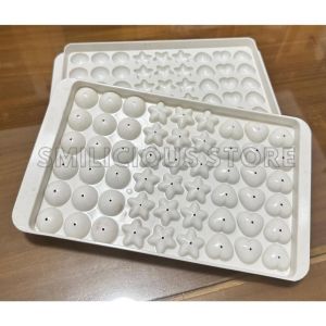 3 Motif Cetakan Jelly Love Bulat Star Bintang 3 in 1 54 Lubang Cetakan Es Batu Agar Kombinasi 3 Motif Satu Pasang