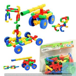 Lumi Toys Mainan Anak Block Brick Model Pipa Pipe Roda