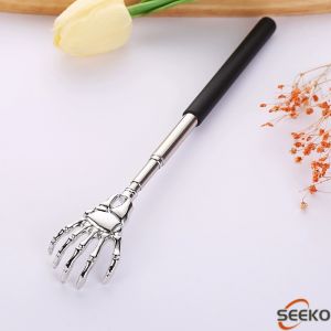 SK Telescopic Metal Back Scratcher Adjustable Portable Back Itching Claw Scratcher Hand Massager 1Pc