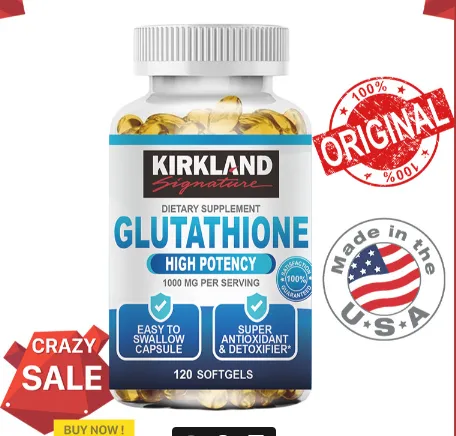 glutathione kirkland 1200mg Glutathione - Brain Health, Anti Aging, Wrinkle Reduction - 120  Capsules