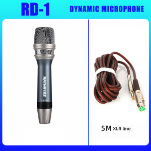 RAYHAYES RD-1 Heavy Duty Wired dynamic microphone Professional All Metal platinum classic Handheld MIC for videoke Karaoke Singing streaming