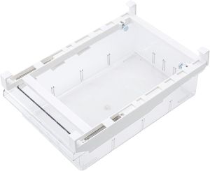 Refrigerator Drawer Large Capacity Transparent Rectangular Fridge Under Shelf Drawer Fridge Organizer Bin For Cheese Deli Meat Drinks Fruit Vegetable