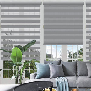 Goldstar Korean Zebra roller blinds For Window Double Layered Window Blind for Day and Night curtains for windows Treatment with Mesh and Opaque Fabric Venetian Blinds Curtain Roller For Living Room Office Home Bathroom